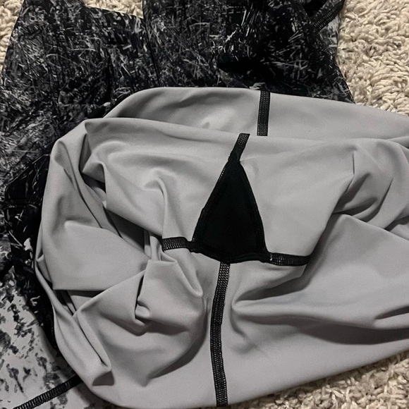 Lululemon Wunder Under High Rise Tight Nulux Alpine Black White 6 Leggings 28” - Picture 10 of 13